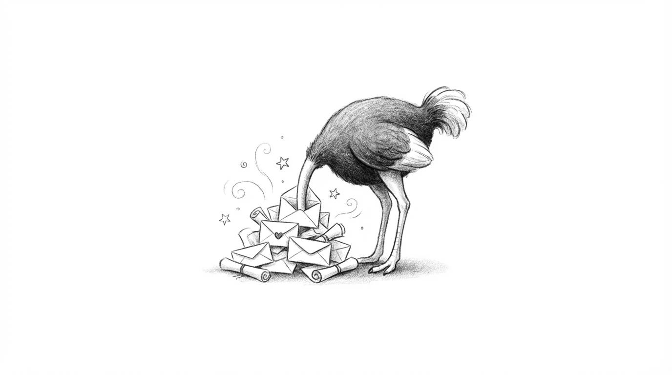 the ostrich effect dalam utang