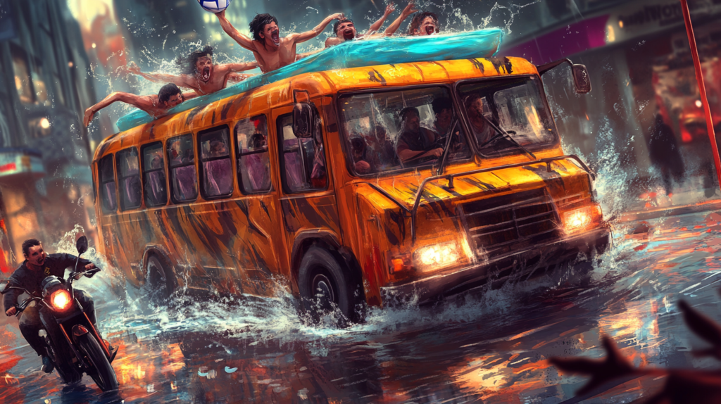 Bis Kota dan Kolam Renang Berjalan yang Membingungkan